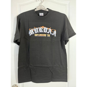 Men's Shaka Wear Black Orange Graphic Short Sleeve Tee L